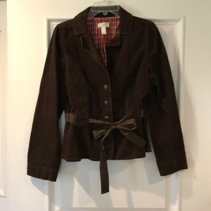 LOFT corduroy peplum jacket— price drop!!